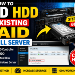 How to add HDD to existing RAID in Dell server